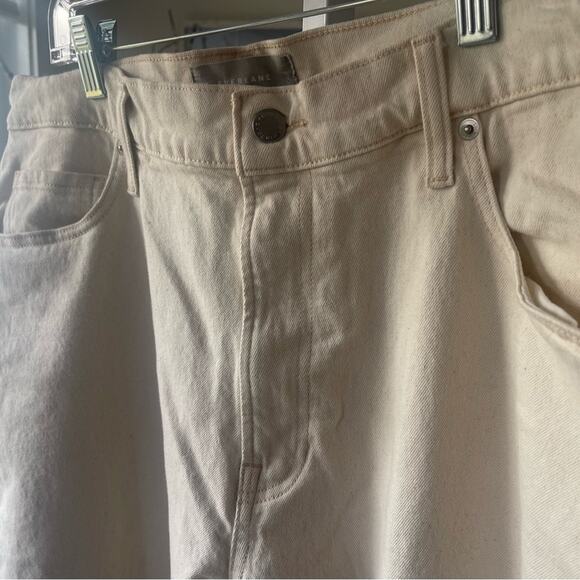 Everlane The Original Cheeky Jean, Cream, Organic Cotton, Casual, Plus, 34 - Picture 6 of 10